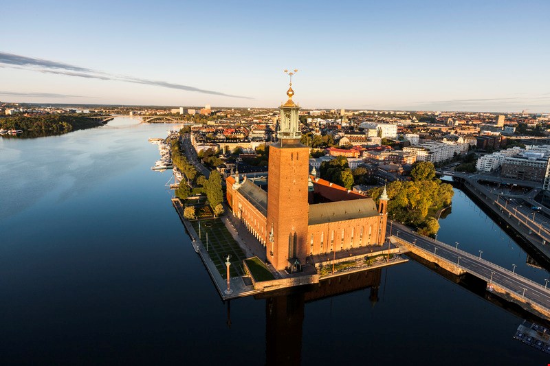 Scenic view of Stockholm City hall