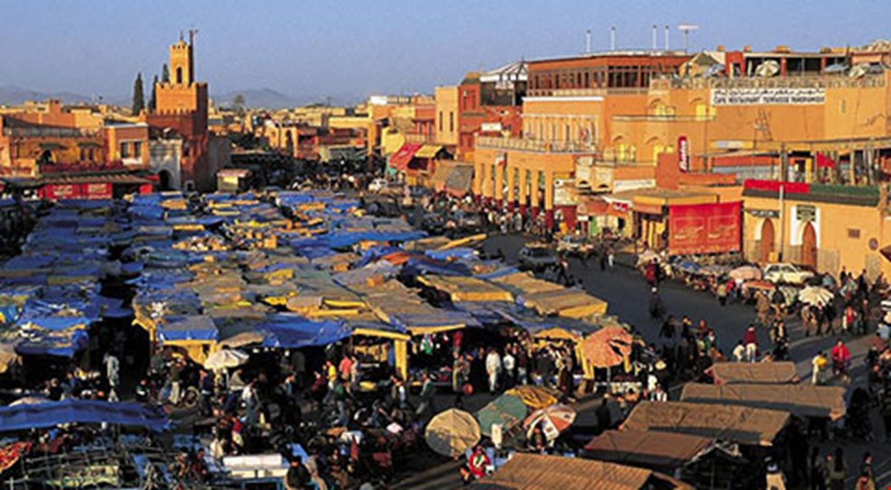 Bilden visar Marrakech.